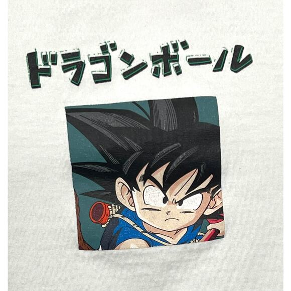 Dragon Ball Z x Peacebird White Graphic Tee 2XL | Goku Rare Anime T-Shirt - Picture 4 of 15